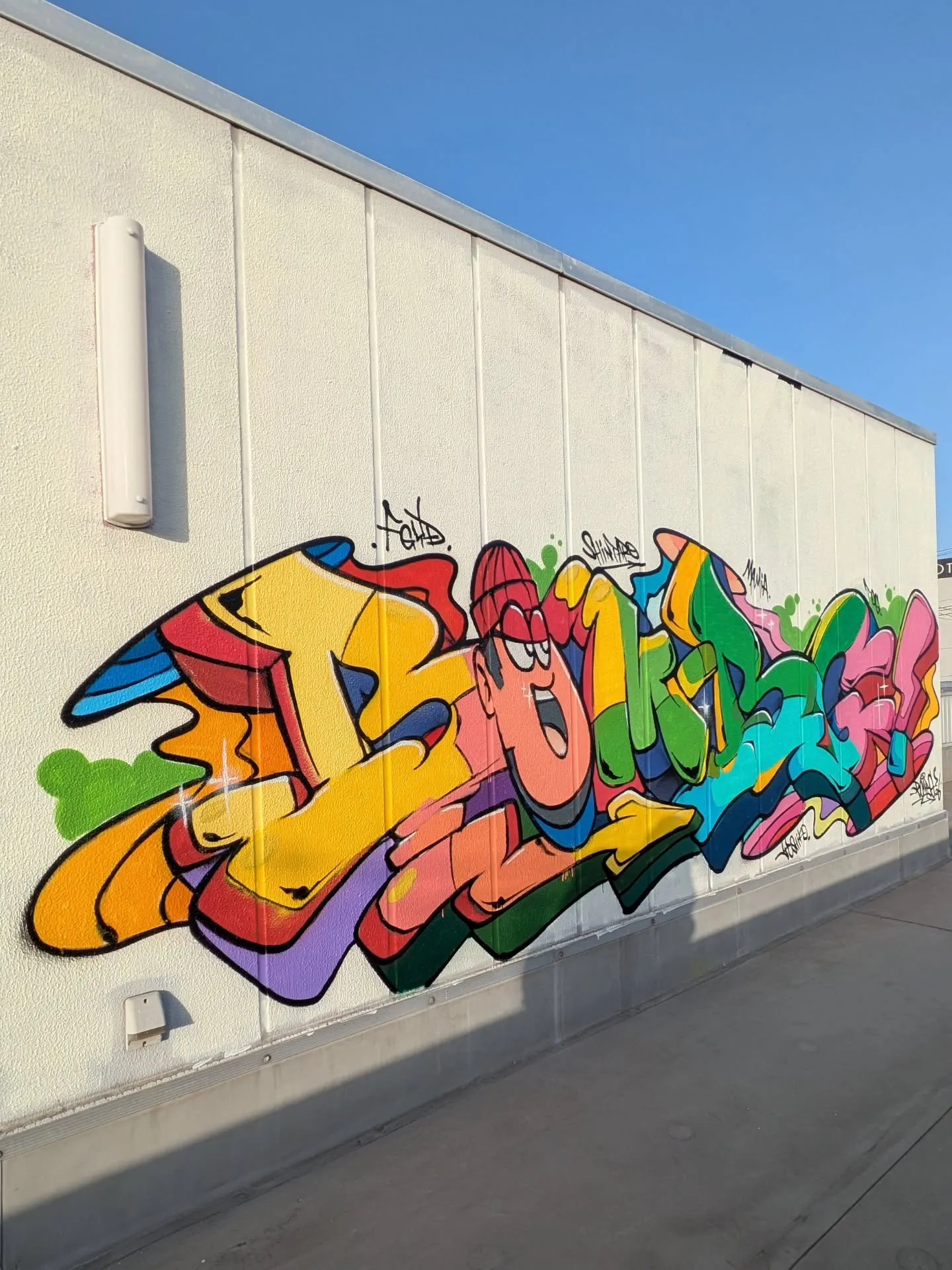 姫路の中心！屋上でグラフィティ体験